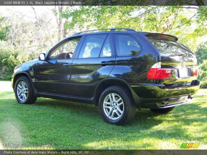 Black Sapphire Metallic / Black 2006 BMW X5 3.0i