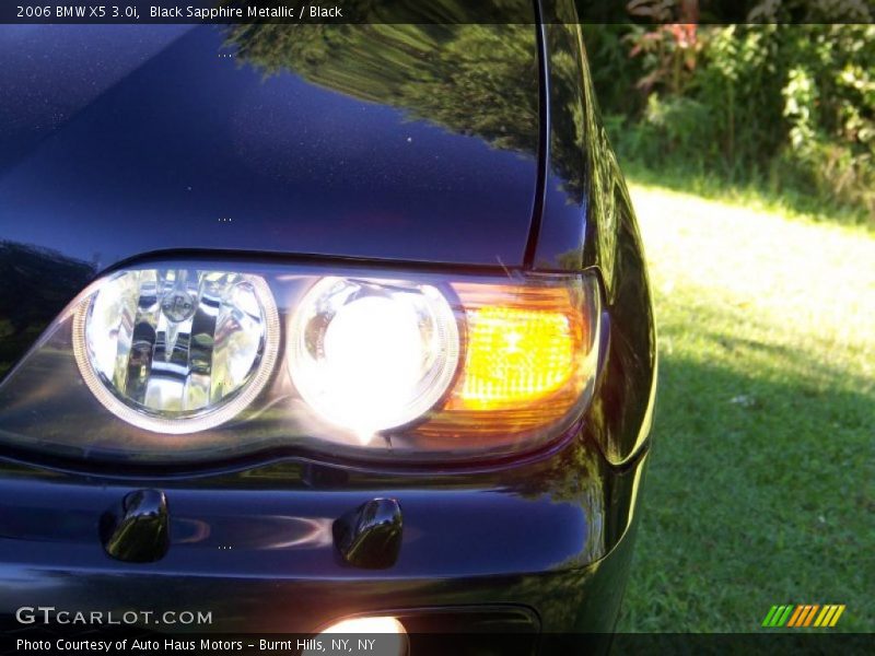 Black Sapphire Metallic / Black 2006 BMW X5 3.0i