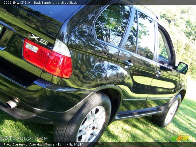 Black Sapphire Metallic / Black 2006 BMW X5 3.0i