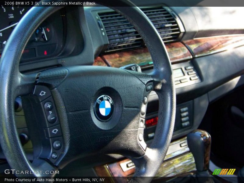 Black Sapphire Metallic / Black 2006 BMW X5 3.0i