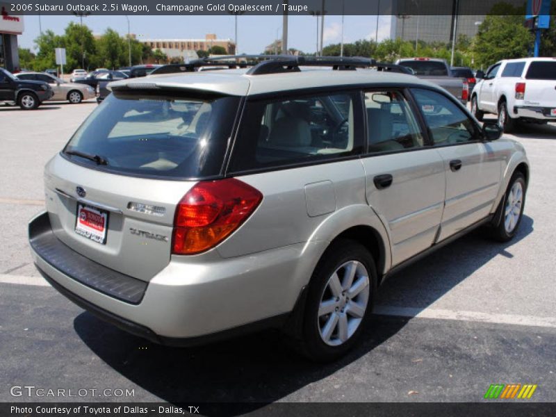 Champagne Gold Opalescent / Taupe 2006 Subaru Outback 2.5i Wagon