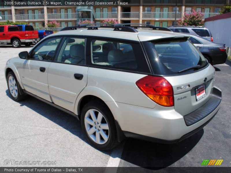 Champagne Gold Opalescent / Taupe 2006 Subaru Outback 2.5i Wagon