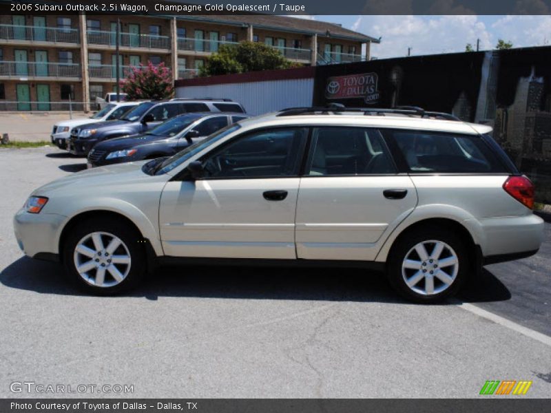 Champagne Gold Opalescent / Taupe 2006 Subaru Outback 2.5i Wagon