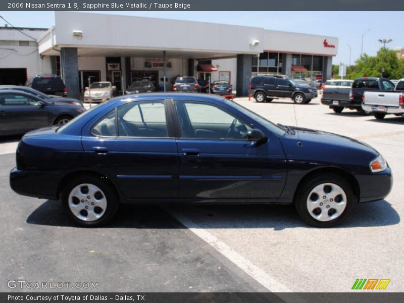 Sapphire Blue Metallic / Taupe Beige 2006 Nissan Sentra 1.8