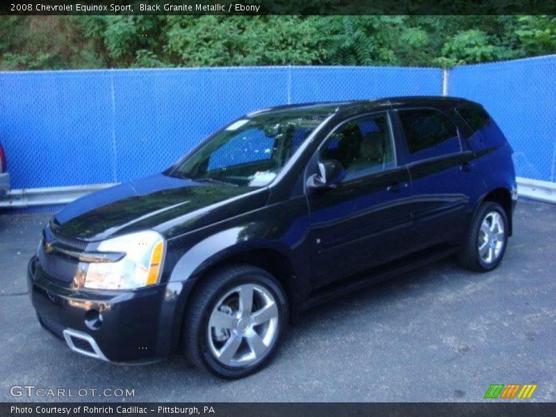 Black Granite Metallic / Ebony 2008 Chevrolet Equinox Sport