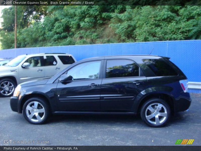 Black Granite Metallic / Ebony 2008 Chevrolet Equinox Sport