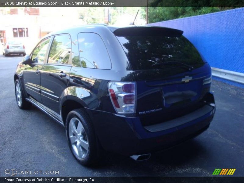 Black Granite Metallic / Ebony 2008 Chevrolet Equinox Sport