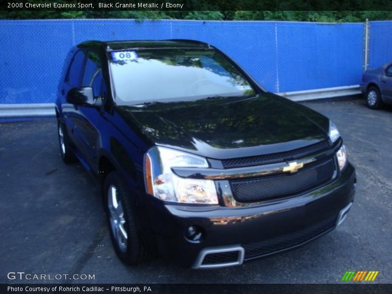 Black Granite Metallic / Ebony 2008 Chevrolet Equinox Sport