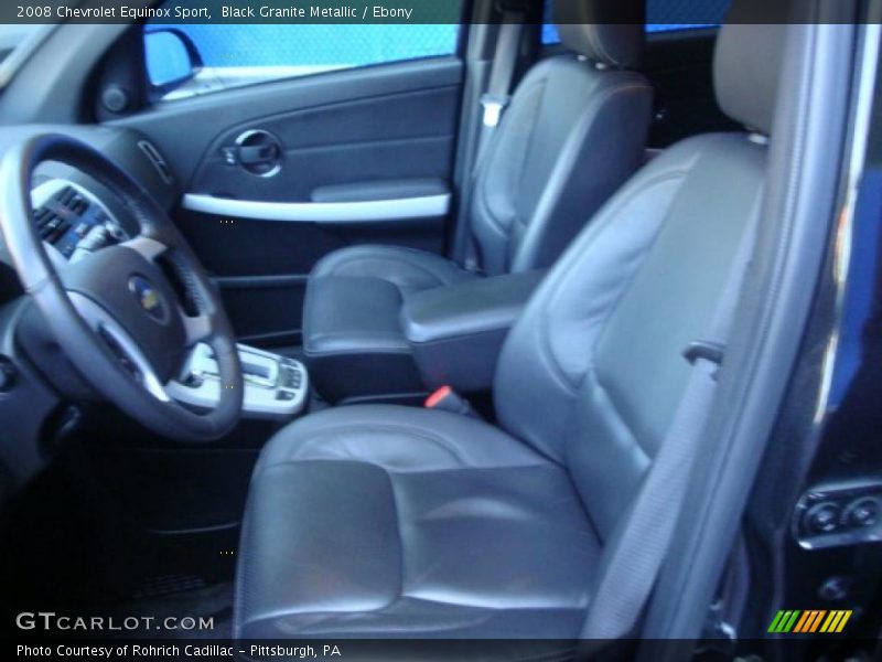 Black Granite Metallic / Ebony 2008 Chevrolet Equinox Sport