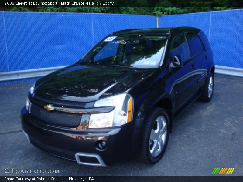 Black Granite Metallic / Ebony 2008 Chevrolet Equinox Sport