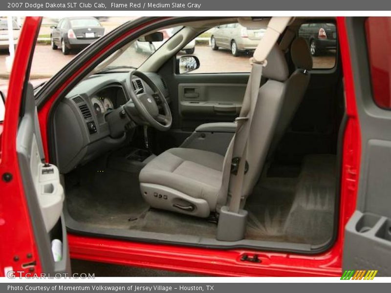 Flame Red / Medium Slate Gray 2007 Dodge Dakota SLT Club Cab