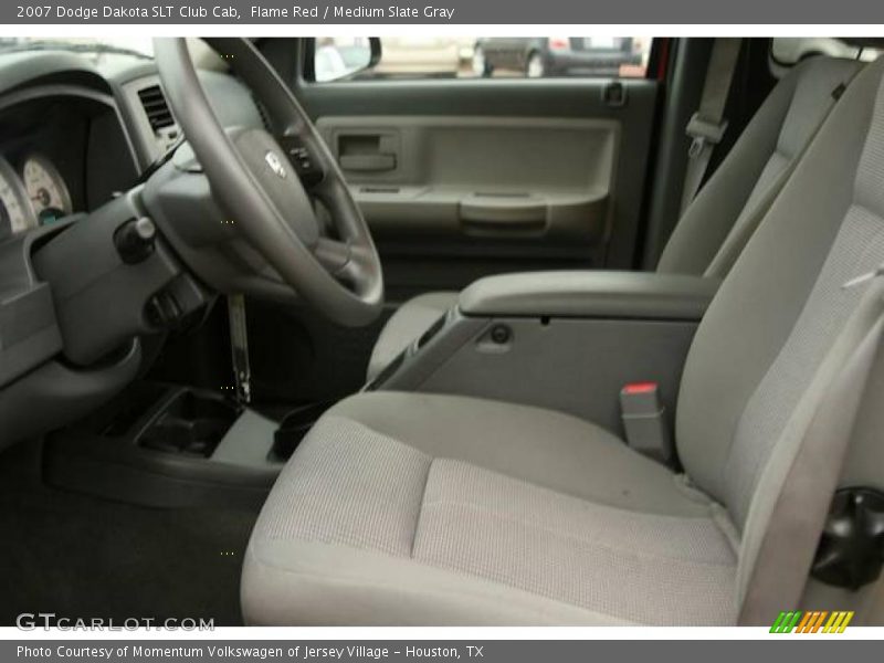 Flame Red / Medium Slate Gray 2007 Dodge Dakota SLT Club Cab