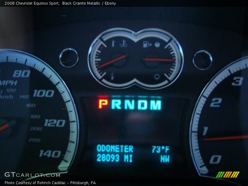 Black Granite Metallic / Ebony 2008 Chevrolet Equinox Sport