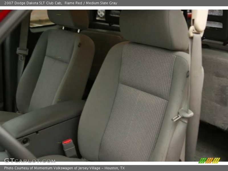 Flame Red / Medium Slate Gray 2007 Dodge Dakota SLT Club Cab