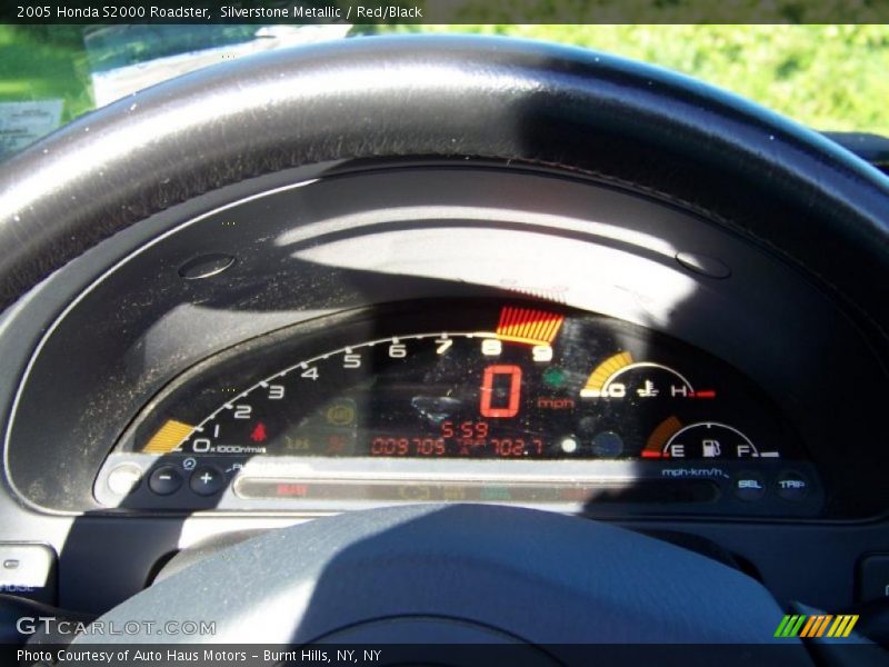 Silverstone Metallic / Red/Black 2005 Honda S2000 Roadster