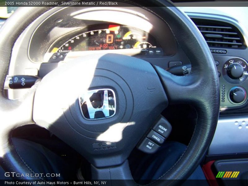 Silverstone Metallic / Red/Black 2005 Honda S2000 Roadster