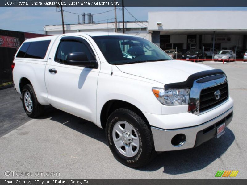 Super White / Graphite Gray 2007 Toyota Tundra Regular Cab