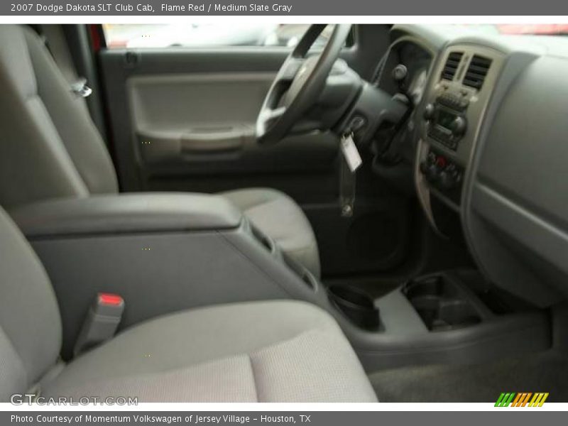 Flame Red / Medium Slate Gray 2007 Dodge Dakota SLT Club Cab
