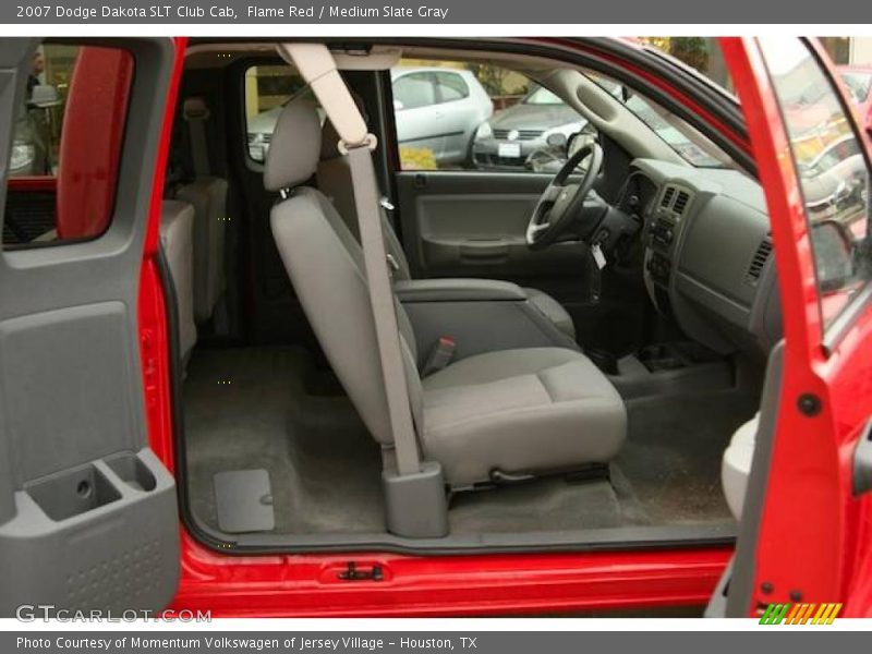 Flame Red / Medium Slate Gray 2007 Dodge Dakota SLT Club Cab