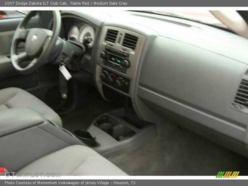 Flame Red / Medium Slate Gray 2007 Dodge Dakota SLT Club Cab
