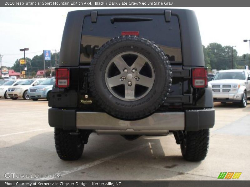 Black / Dark Slate Gray/Medium Slate Gray 2010 Jeep Wrangler Sport Mountain Edition 4x4