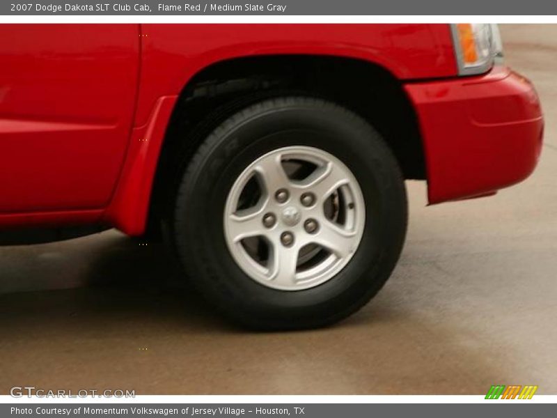 Flame Red / Medium Slate Gray 2007 Dodge Dakota SLT Club Cab