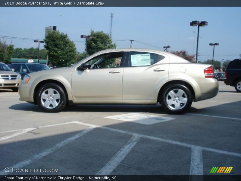 White Gold / Dark Slate Gray 2010 Dodge Avenger SXT