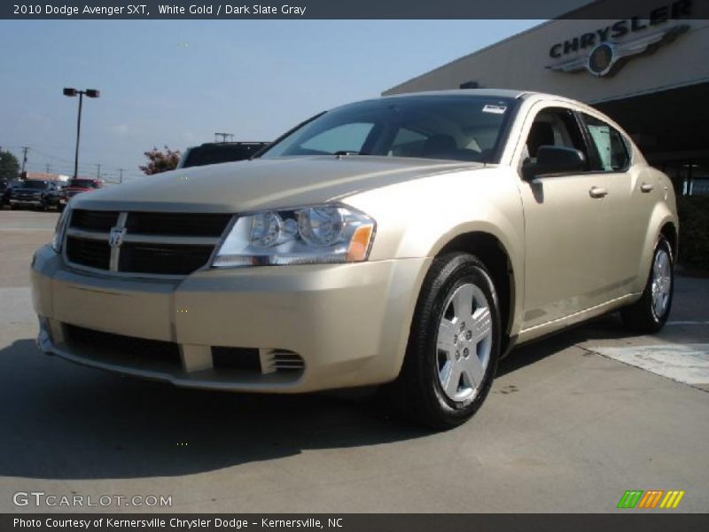 White Gold / Dark Slate Gray 2010 Dodge Avenger SXT