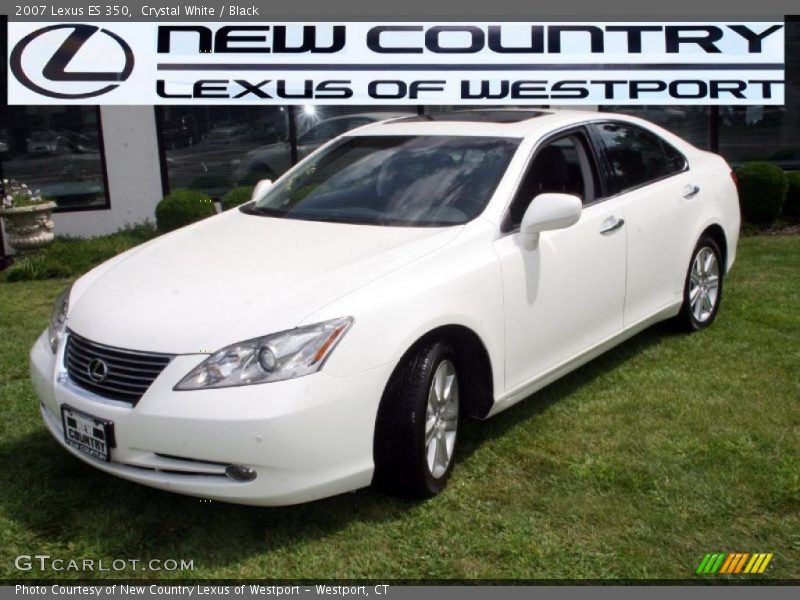 Crystal White / Black 2007 Lexus ES 350
