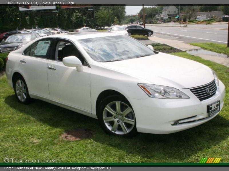 Crystal White / Black 2007 Lexus ES 350