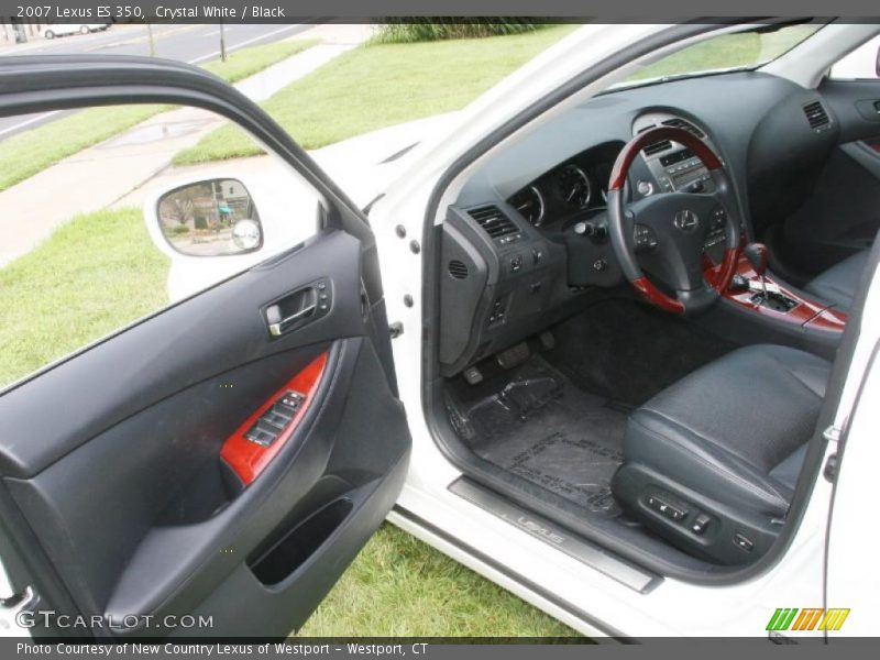 Crystal White / Black 2007 Lexus ES 350