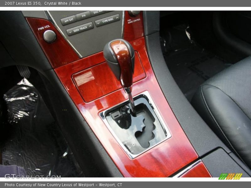 Crystal White / Black 2007 Lexus ES 350