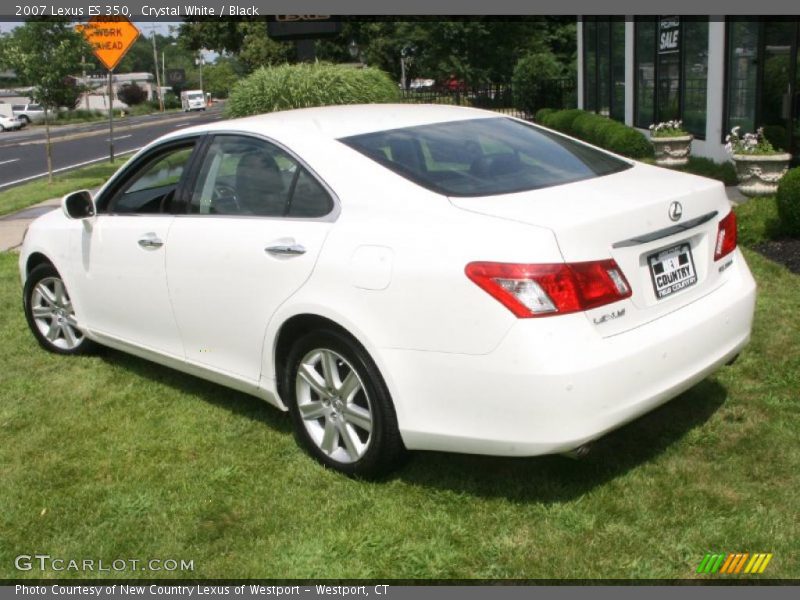 Crystal White / Black 2007 Lexus ES 350