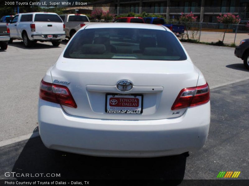 Super White / Bisque 2008 Toyota Camry LE