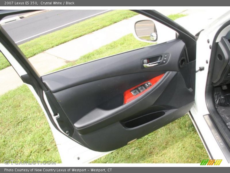 Crystal White / Black 2007 Lexus ES 350