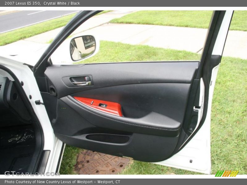 Crystal White / Black 2007 Lexus ES 350