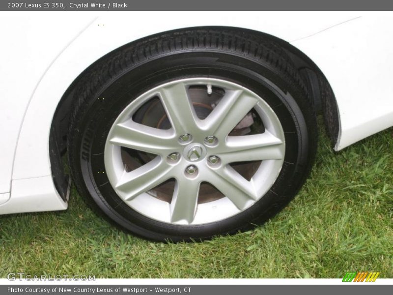 Crystal White / Black 2007 Lexus ES 350