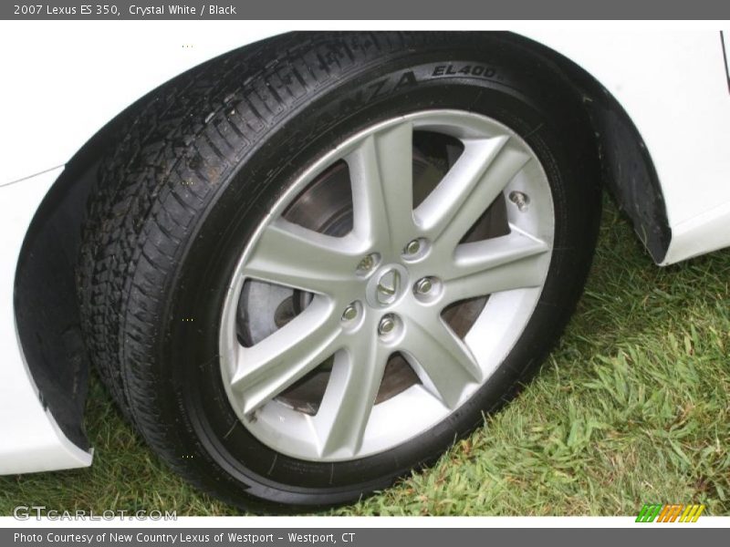 Crystal White / Black 2007 Lexus ES 350