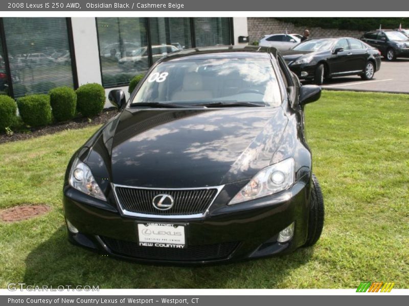Obsidian Black / Cashmere Beige 2008 Lexus IS 250 AWD