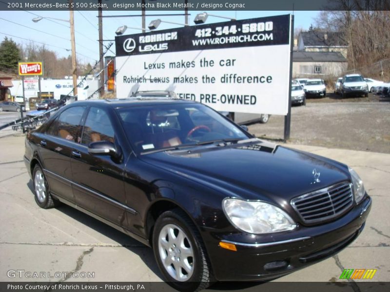 designo Mocha Black Metallic / designo Cognac 2001 Mercedes-Benz S 500 Sedan