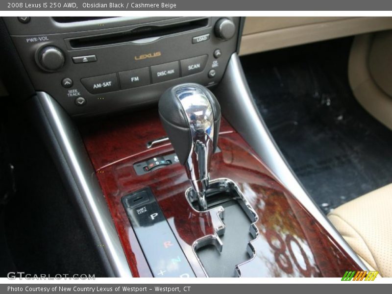 Obsidian Black / Cashmere Beige 2008 Lexus IS 250 AWD