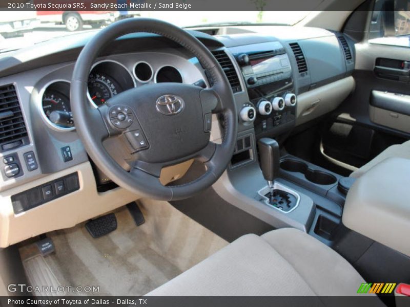 Sandy Beach Metallic / Sand Beige 2010 Toyota Sequoia SR5