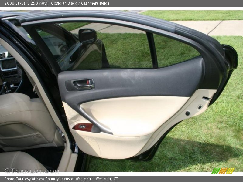 Obsidian Black / Cashmere Beige 2008 Lexus IS 250 AWD