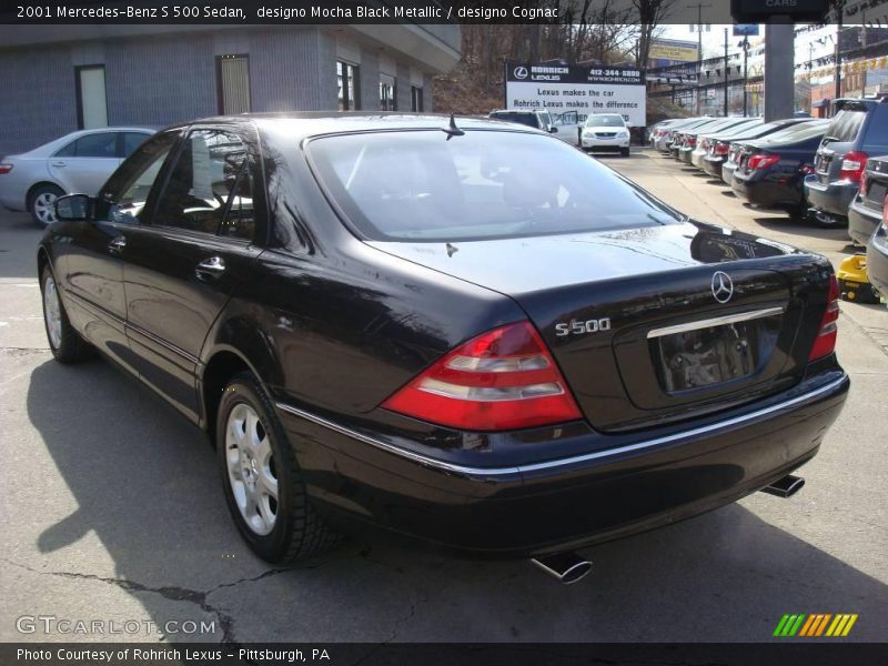 designo Mocha Black Metallic / designo Cognac 2001 Mercedes-Benz S 500 Sedan