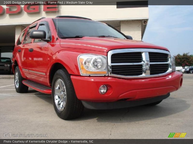 Flame Red / Medium Slate Gray 2005 Dodge Durango Limited