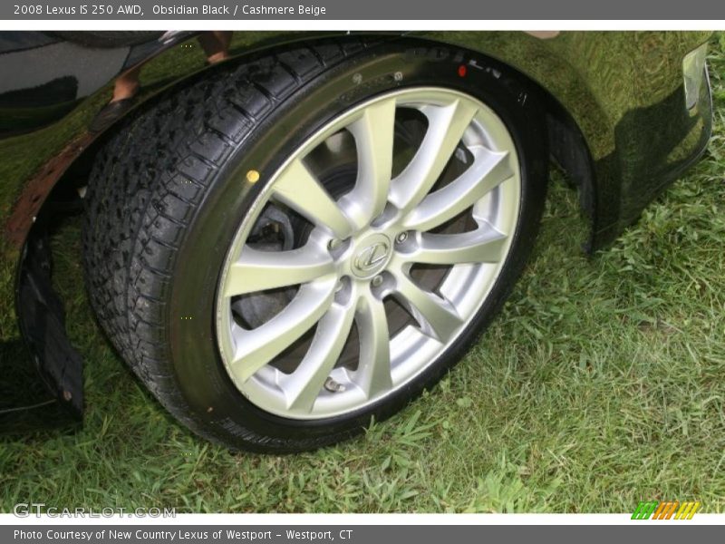Obsidian Black / Cashmere Beige 2008 Lexus IS 250 AWD