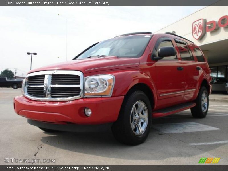 Flame Red / Medium Slate Gray 2005 Dodge Durango Limited