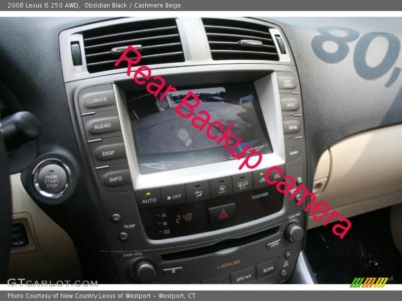 Obsidian Black / Cashmere Beige 2008 Lexus IS 250 AWD