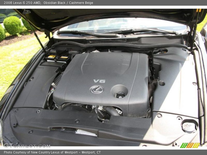 Obsidian Black / Cashmere Beige 2008 Lexus IS 250 AWD