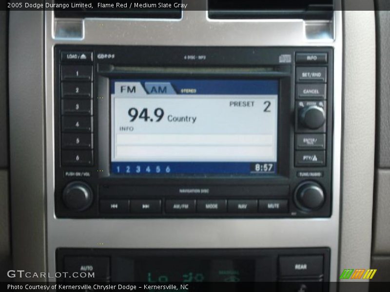 Flame Red / Medium Slate Gray 2005 Dodge Durango Limited